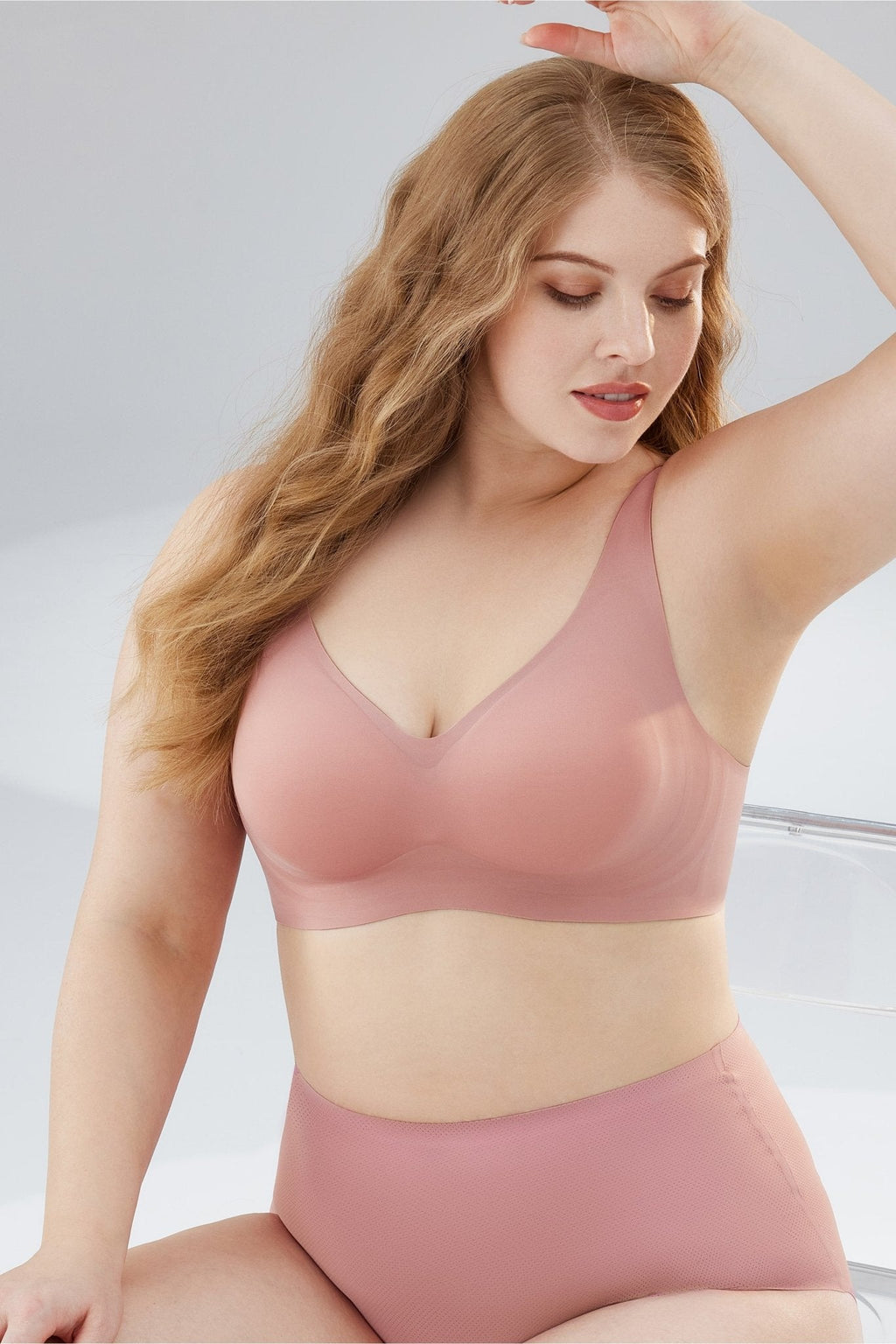 Buy 1 Get 1 FREE   Easy Pieces™️ Curvy Embrace Seamless Wire-Free Support Bra