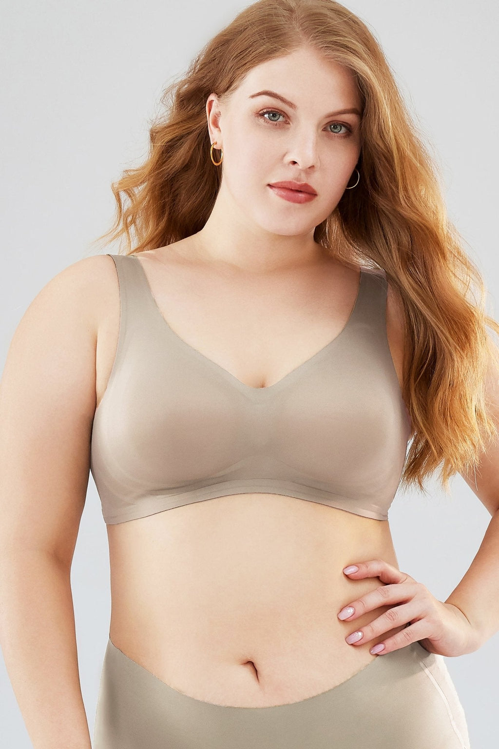 Buy 1 Get 1 FREE   Easy Pieces™️ Curvy Embrace Seamless Wire-Free Support Bra