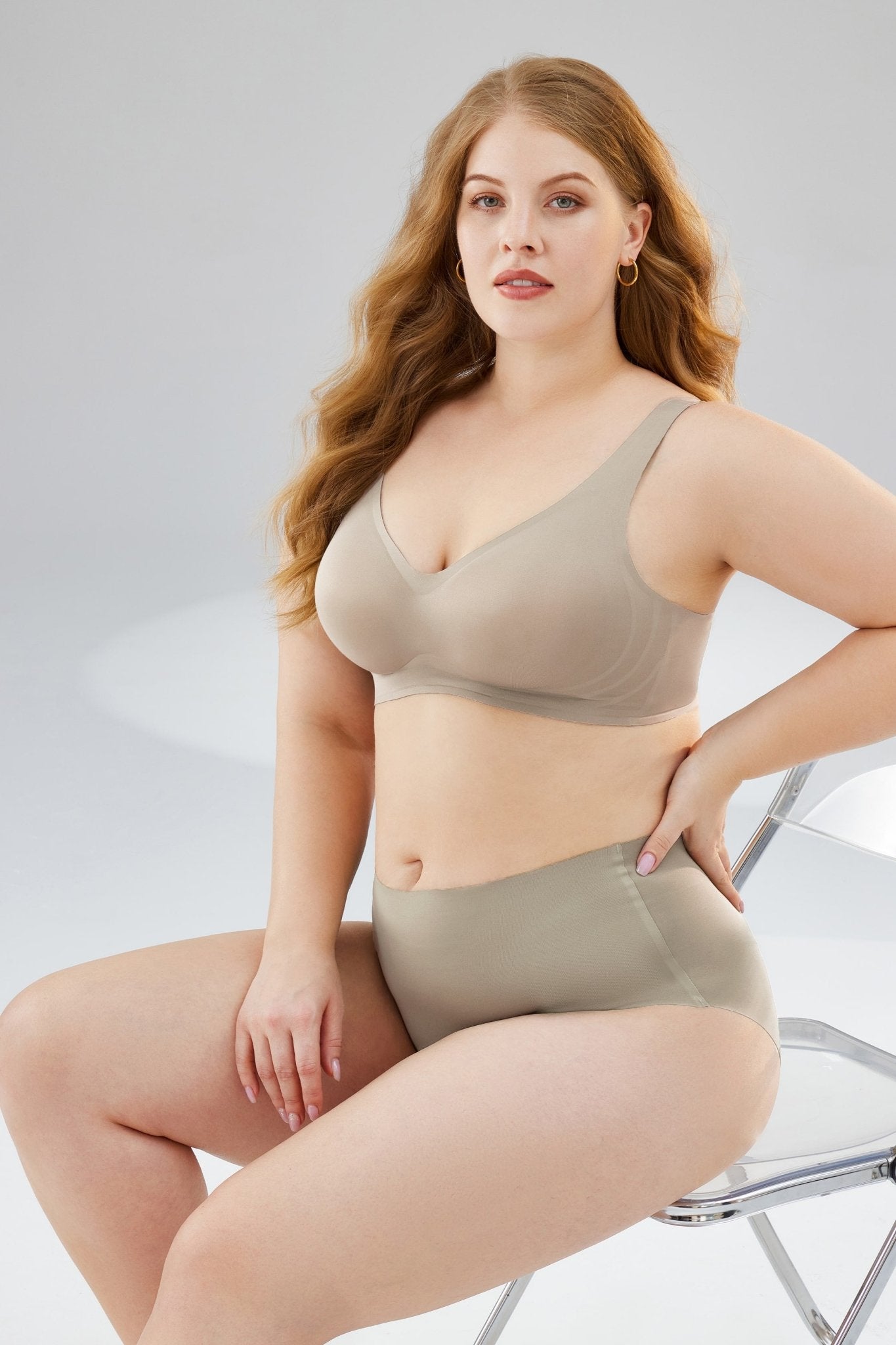 Buy 1 Get 1 FREE   Easy Pieces™️ Curvy Embrace Seamless Wire-Free Support Bra